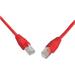 Patch cord Solarix SFTP Cat 6, 0,5 m, červený, stíněný