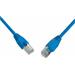 Patch kabel CAT5E SFTP PVC 0,5m modrý snag-proof C5E-315BU-0,5MB