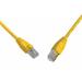 Patch kabel CAT5E SFTP PVC 0,5m žlutý snag-proof C5E-315YE-0,5MB