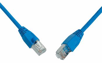 Patch kabel CAT5E SFTP PVC 15m modrý snag-proof C5E-315BU-15MB