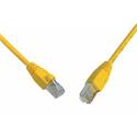 Patch kabel CAT5E SFTP PVC 15m žlutý snag-proof C5E-315YE-15MB