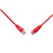 Patch kabel CAT5E UTP PVC 0,5m červený snag-proof C5E-114RD-0,5MB