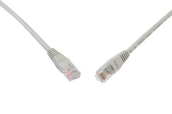 Patch kabel CAT5E UTP PVC 0,5m šedý non-snag-proof C5E-155GY-0,5MB