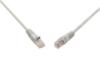 Patch kabel CAT5E UTP PVC 0,5m šedý snag-proof C5E-114GY-0,5MB