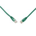 Patch kabel CAT5E UTP PVC 0,5m zelený non-snag-proof C5E-155GR-0,5MB