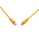 Patch kabel CAT5E UTP PVC 0,5m žlutý snag-proof C5E-114YE-0,5MB