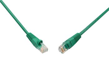 Patch kabel CAT5E UTP PVC 10m zelený, snag-proof, C5E-114GR-10MB
