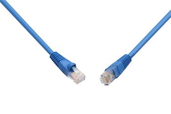 Patch kabel CAT5E UTP PVC 1m modrý snag-proof C5E-114BU-1MB