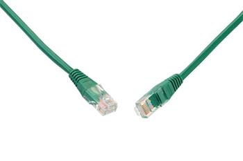 Patch kabel CAT5E UTP PVC 1m zelený non-snag-proof C5E-155GR-1MB