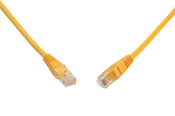 Patch kabel CAT5E UTP PVC 1m žlutý non-snag-proof C5E-155YE-1MB