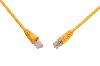 Patch kabel CAT5E UTP PVC 2m žlutý snag-proof C5E-114YE-2MB