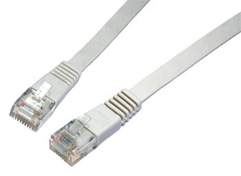 Patch kabel plochý CAT5E UTP LSOH 0,5m šedý non-snag-proof C5E-111GY-0,5MB