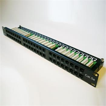 Patch panel Datacom Cat5e 48p 1U, B