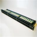 Patch panel Datacom Cat 5e UTP 48x RJ-45, 1U, černý