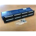 Patch panel Datacom Cat 5e UTP 48x RJ-45, 2U, černý