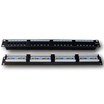 Patch panel Datacom Cat5e 24p 1U, B