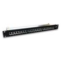 Patch panel  Datacom Cat 6A STP 24x RJ-45, 1U, černý