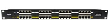 Patch panel PoE 16-portový stíněný