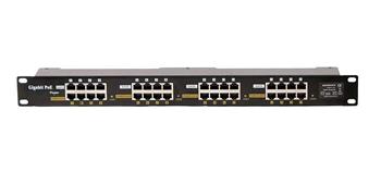 Patch panel PoE 16-portový stíněný