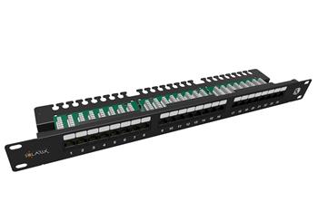 Patch panel Solarix Cat5e 24p 1U, B