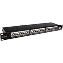 Patch panel Solarix 24x CAT6 STP,  1U black