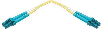 Patchcord optický SM OS1/OS2 9/125, LC/PC-LC/PC, 1m, LSOH žlutý dup. 2x 1,8mm, I/L 0,2dB (C+), R/L -50dB (G2+), OEM ZCOMAX