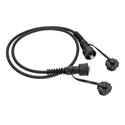 Průmyslový patch kabel Solarix CAT6 UTP 7m černý IP67 C6-IN-155BK-7MB