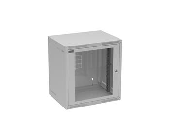 Rozvaděč nástěnný GrandN 12U 450mm, dveře sklo, RAL 7035, GrandN-12U-645-11-G
