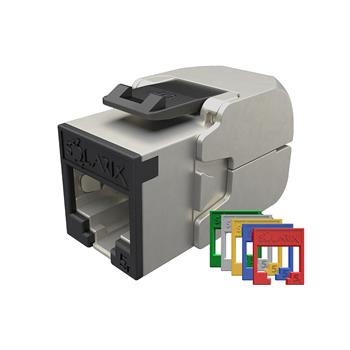 Samořezný keystone Solarix CAT5E STP SXKJ-5E-STP-RAL-SA, RAL FIT moduly, GROUND LOCK