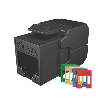 Samořezný keystone Solarix CAT5E UTP SXKJ-5E-UTP-RAL-SA, RAL FIT moduly, SECURE CAP