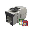 Samořezný keystone Solarix CAT6A STP SXKJ-10G-STP-RAL-SA, RAL FIT moduly, GROUND LOCK, Component Le