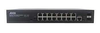 Switch Adex ADS216GRP-VPO-2FO-RM, 15x 1Gb port s PoE in, 1x 1Gb port PoE out