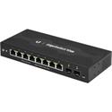 Switch Ubiquiti ES-10XP, 8x Gb port, 2x SFP port, 8x PoE out 