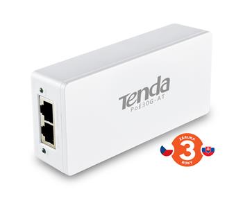 Tenda PoE30G-AT Gigabit Power Injector, 30W, 48V, 802.3at/802.3af,PD Autodet., 2x GbE LAN