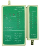 Tester Ethernet kabelů UTP/STP, Coax