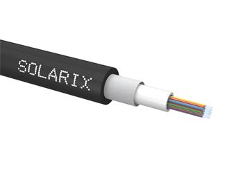 Univerzální kabel CLT Solarix 24vl 50/125 LSOH E<sub>ca</sub> OM2 černý SXKO-CLT-24-OM2-LSOH