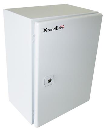 XtendLan Rozvaděč 300x210x400, IP66, šedý, montážní deska bez zámku