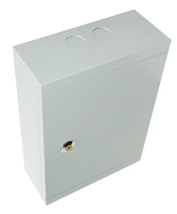 XtendLan Rozvaděč kovový univerzální na zeď 420x300x130mm, montážní DIN lišta