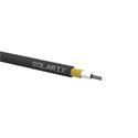 Zafukovací kabel MINI Solarix 04vl 9/125 HDPE Fca černý SXKO-MINI-4-OS-HDPE