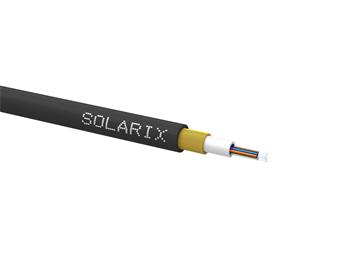 Zafukovací kabel MINI Solarix 08vl 9/125 HDPE Fca černý SXKO-MINI-8-OS-HDPE
