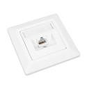 Zásuvka Solarix CAT5E UTP 1 x RJ45 pod omítku bílá SX9-1-5E-UTP-WH