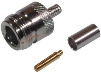 N Female konektor na kabel H155/RF240